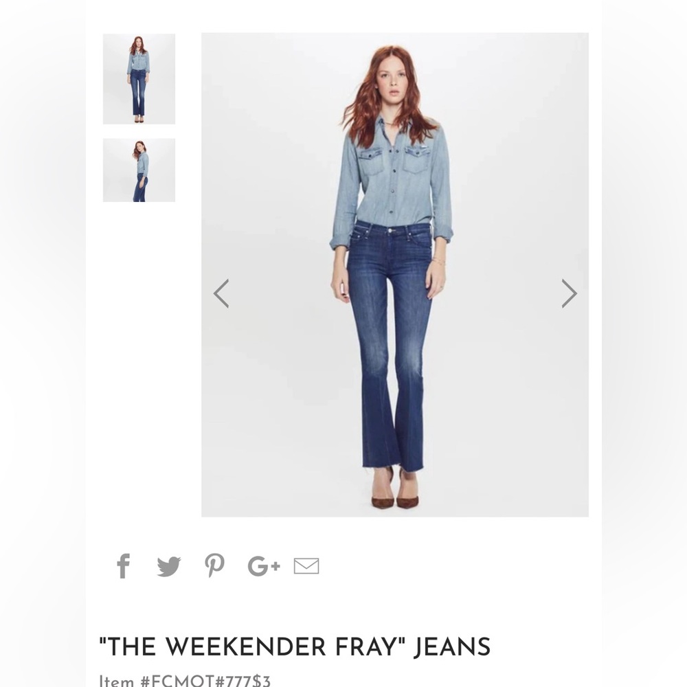 The Weekender Fray MOTHER Jeans